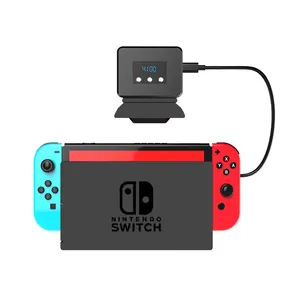 Disipador de calor con pantalla de temperatura para Nintendo Switch, ventilador de refrigeración con Base superior, accesorios para Nintendo Switch