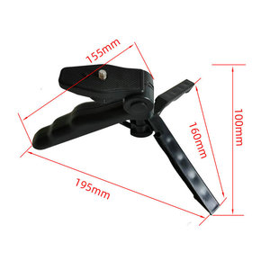 Mini trípode de escritorio de 195 mm de longitud extendida, 3 secciones para uso con cámara, teléfono y selfies - Product Image 1