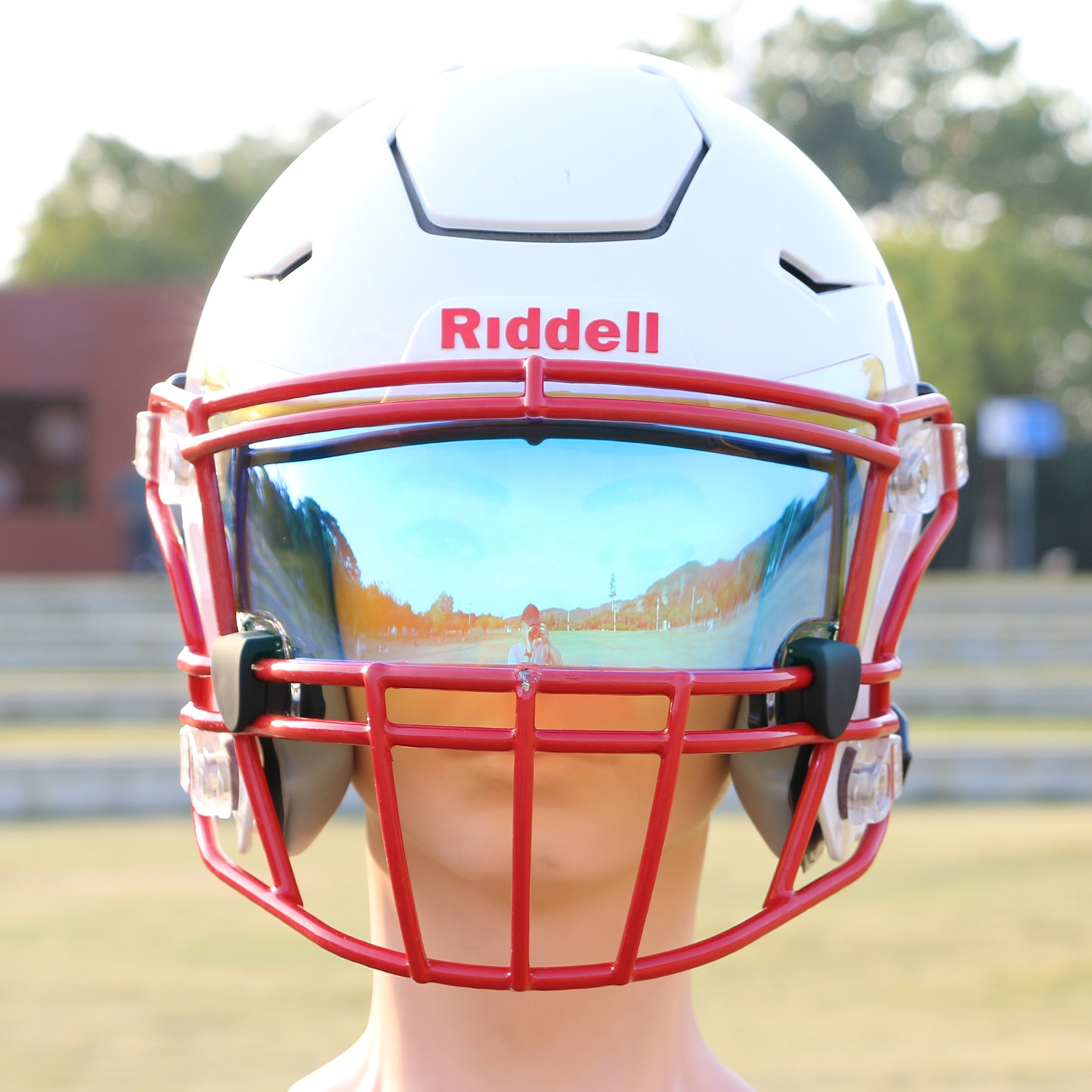 riddell speedflex helmet facemask Speed Flex Adult Football Scarlett w/ White Face Mask The lightweight construction and snug fit ensure easy display while maintaining authenticity and style Facemask pack 2 for Riddell