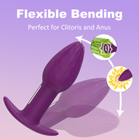 Ylove 10 modes de vibration puissants, vibrateur à moteur puissant, silicone souple, étanche IP65, pour femmes, jouet sexuel, plug anal, masseur.