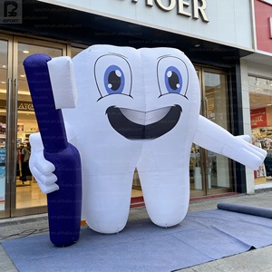 Personaje Dental Inflable Gigante con Logotipo Personalizado, Dientes Inflables para Promoción de Clínicas/Campañas de Salud Bucal/Educación/Venta Minorista - Product Image 2