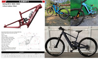 Nouveau produit 29er cadre de vélo électrique en alliage d'aluminium pour moteur Bafang M500 / M510 / M600