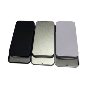 Boîtes en fer blanc écologiques et recyclables à couvercle coulissant, personnalisables, rectangulaires, de qualité alimentaire pour gâteaux, snacks et chocolats - Product Image 4