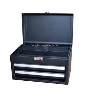 Mini Black 2 Drawer Metal Tool Box of Garage Storage Idea