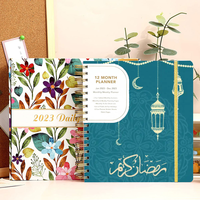 Carnet de planification Ramadan 2024 personnalisé A5, hebdomadaire, musulman, islamique, pour l'école, en papier, avec couverture en tissu PVC, cadeau, vente en gros à prix réduit
