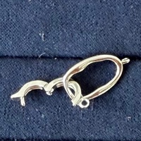 Chaînes à double boucle en argent S925 pour bracelet et collier