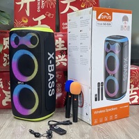 Sistema de Karaoke Portátil SZ-D26 de Alta Potencia (50W) para Micrófono Inalámbrico 5.3 con 2 Micrófonos, Colorido, para Exteriores