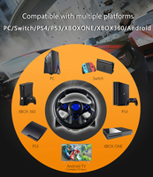 Volante de Carreras 7 en 1 de Gran Venta para Videojuegos de Coches para PS4/PS3/XBOX ONE/XBOX 360/Android/Switch/PC