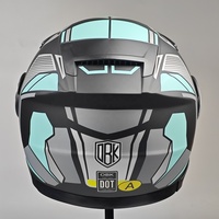 Nouveau casque de moto modulaire ABS avec double visière et fermeture à dégagement rapide
