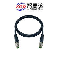 Cable de Control de Motor Servo Impermeable Personalizado M12 4p/8p 26awg de Cobre Puro Ip67, Arnés de Cableado con Conector M16 M12
