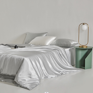 22MM 100% Mulberry <strong>Silk</strong> Bed <strong>Sheet</strong>, Duvet Cover <strong>Silk</strong> Bedsheet Set 100% <strong>Silk</strong> Bedding - Product Image 3