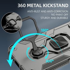 Étui de téléphone portable Maxun Luxury TPU+PC pour Motorola Edge 60 Fusion 5G, fenêtre coulissante, anneau magnétique, support, armure antichoc, compatible avec - Product Image 4