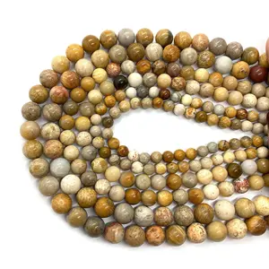 Perles de bijoux à la mode à l'ancienne de style rétro Jade de corail naturel pour collier spécial