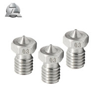 Cabezal de impresión extrusora, boquilla extrusora E3D V5 V6, 0,2/0,25/0,3/0,4/0,5/0,6/0,8/1,0/1,2mm, 1,75mm/3mm