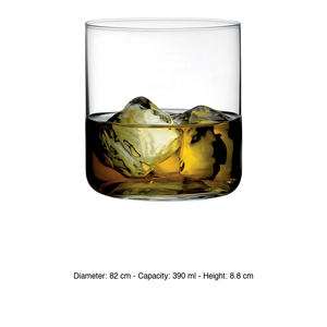 DOF Finesse Crystal Glass 39 cl Nude H 8.8 cm Ø 8.2 cm - Product Image 3