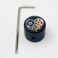 Guitar Parts Factory Original Gear Type Rhombus Aluminium Alloy Potentiometer Knob Electric Guitar Bass Volume Control Knob