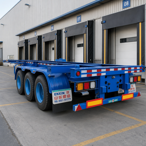 Semirremolque Esqueleto de 2/3/4 Ejes <span class=keywords><strong>para</strong></span> Transporte de Contenedores de 20 pies, 40 pies y 45 pies, Carga Máxima de 40/60/80 Toneladas, Directo de Fábrica, Totalmente Personalizable - Product Image 3