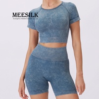 Ensemble de vêtements de sport respirants personnalisés pour femmes : shorts doux, soutien-gorge et tenue de yoga à séchage rapide