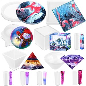 Nhựa Kit cho người mới bắt đầu với khuôn nhựa Silicone và nhựa <span class=keywords><strong>Epoxy</strong></span> Nguồn cung cấp bao gồm sắc tố long lanh <span class=keywords><strong>Epoxy</strong></span> DIY công cụ thiết lập - Product Image 2