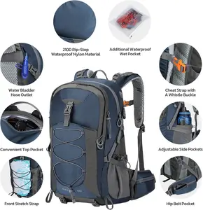 Woqi Survival Luggage Gear Water Bladder Camp Adventure Mountaineering Hiking Backpack