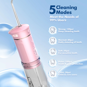 Mini <span class=keywords><strong>Irrigador</strong></span> Bucal Portátil Recargable USB, Inalámbrico, Impermeable, para Viajes, Hilo <span class=keywords><strong>Dental</strong></span> Eléctrico, IPX7, <span class=keywords><strong>Irrigador</strong></span> Oral Mejorado - Product Image 5