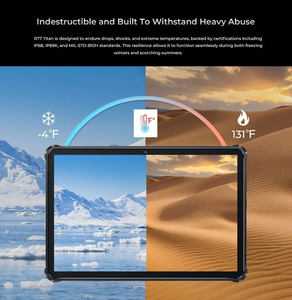 Oukitel RT7 TITAN 32000mAh 5G rough tablet 10.1 "FHD + Display 12GB 256GB Android 13 Dimensity 720 Pad PC 33W ricarica rapida - Product Image 4