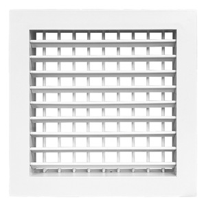 Grille de ventilation centrale réglable en aluminium à double couche, grille de retour d'air en aluminium épaissi pour système CVC - Product Image 1