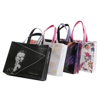 Tas Hadiah Ramah Lingkungan, Biodegradable, Dapat Digunakan Kembali, Berbahan Kain Non-Woven Berlapis Film, Cetak Sablon, untuk Sepatu dan Pakaian