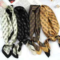 Gladde chiffon vierkante sjaal bandana ademende formele hoofddoek tas camouflage bloemen multifunctioneel voor werkafspraakjes accessoire