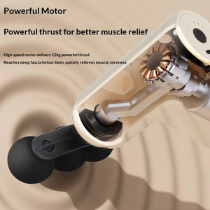 <span class=keywords><strong>Pistolet</strong></span> de <span class=keywords><strong>massage</strong></span> mini à cinq têtes 2026 : Percussion profonde pour <span class=keywords><strong>d</strong></span>étendre les muscles et les fascias, batterie intégrée pour une portabilité accrue, avec fonction musicale - Product Image 4