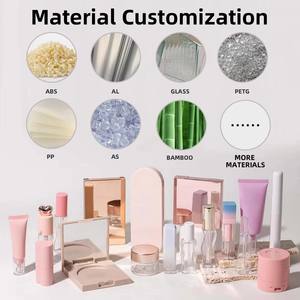 Nouvelle palette de fard à paupières 11 couleurs garnie de cuir fait à la main Palette vide Flip-top onze compartiments emballage de fard à paupières - Product Image 6