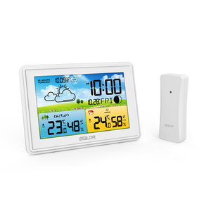 Stazione Meteo Digitale BALDR con Sensore di Temperatura e Umidità Sveglia Previsioni del Tempo Meteorologica per Interni ed Esterni - Product Image 1