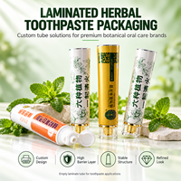 Tube laminé en aluminium et plastique pour dentifrice avec logo personnalisé, capuchon à vis imprimé UV, 12,7-35 mm, emballage pour soins bucco-dentaires
