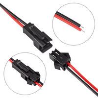 10 paires de connecteurs de câble JST SM 2 broches mâle vers femelle de 15 cm, connecteur de borne 20AWG pour éclairage LED