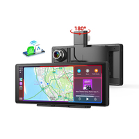 Reproductor Multimedia IPS HD Premium, Pantalla Táctil Portátil con Carplay Inalámbrico, Android Auto y Mirror Link para Automóvil
