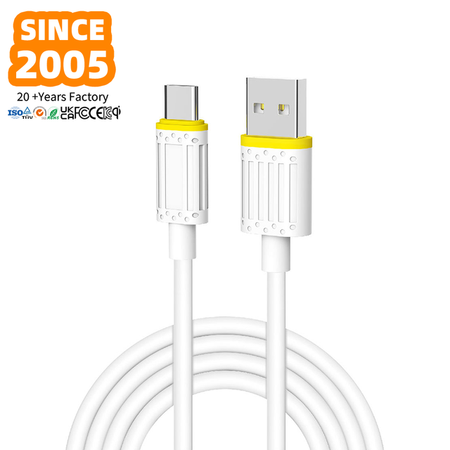 SDL Customization 1M White USB-C Fast Charge Cable 18W 20W High Power iPhone Flexible Durable TPE Material CE/FCC for 2A