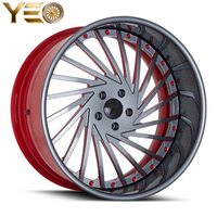 Nouvelles jantes Yeo en argent poli forgé à rayons multiples et concaves profondes 5x120/127 20-26 pouces style DUB pour CT6 Chevrolet Caprice
