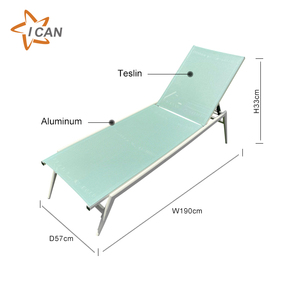 Outdoor Furniture Sunbed Aluminium Outdoor Daybed Sun Lounger Bed <strong>Beach</strong> <strong>Chair</strong> - Product Image 2