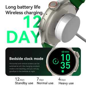 Huanlong นาฬิกาสมาร์ทวอชสำหรับผู้ชาย, ดีไซน์ใหม่หน้าจออัลตร้ากลม reloj intelligente ซีรีส์8นาฬิกากีฬา - Product Image 3