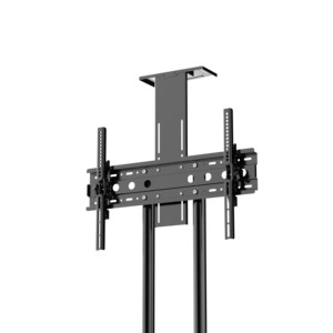 NBJOHSON <b>TV</b> Mobile Cart <b>Floor</b> <b>Stand</b> Lockable Casters Adjustable Height 1100-1580mm 80kg Load Capacity 15 Tilt 3 Rotation - Product Image 4