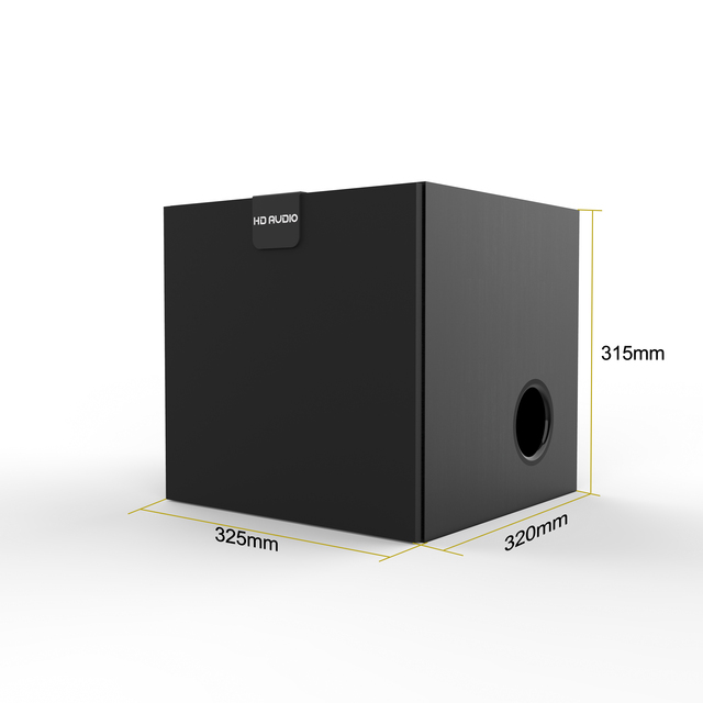 Super Bass 10inch Active Speaker Subwoofer SW150 150Wrms Output Power RCA LFE Input Rotary Button Control Computer Use Wireless