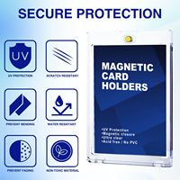 Prix d'usine Étui porte-cartes magnétique One Touch avec protection UV 35PT, pour cartes à collectionner, Top Loaders magnétiques, cartes PTCG et cartes sportives