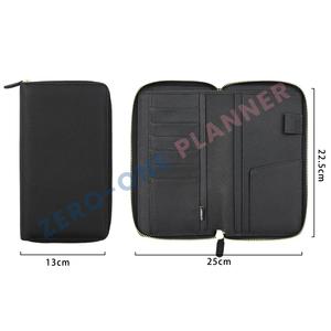 Agenda Personalizada con Cierre, de Cuero Vegano PU, Color Negro Guijarro, con Espacio para Cuaderno, Planificador, Organizador para <span class=keywords><strong>Hobonichi</strong></span> Weeks - Product Image 3