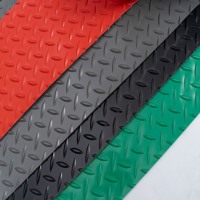 2mm Gummimatte Ultra-Hochfest Münzgummi-Bodenbelag Rutschfest Runde Noppen Werkstatt Garage Schwerlastmatte