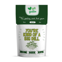 Coffret Cadeau DIY Personnalisé Écologique et Moderne avec Grande Carte de Vœux Plantable en Forme de Foin, Substrat de Culture et Marqueur pour Plantes