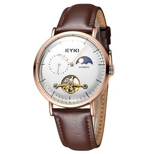 Montre-bracelet automatique de luxe pour homme, mécanique, squelette, étanche, tourbillon - Product Image 1