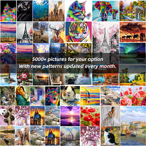 Gran oferta DIY León Animal pintura al óleo marco hecho a mano pintura <span class=keywords><strong>de</strong></span> colores por números para la decoración <span class=keywords><strong>de</strong></span> la sala <span class=keywords><strong>de</strong></span> estar del hogar - Product Image 4