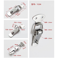 Loquet à bascule en acier inoxydable de 90 mm, robuste, SS304, à ressort, pour boîte à outils, coffre, caisse