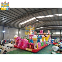 Structures gonflables sur le thème des dinosaures Mickey Park pour les aires de jeux