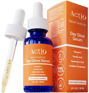 El suero iluminador de vitamina C facial mejora la apariencia de las manchas oscuras líneas finas y arrugas blanqueamiento del suero de la piel facial - Product Image 1